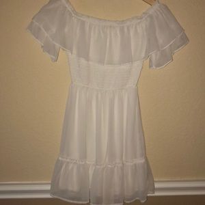 White mini dress